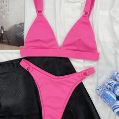 Vera | Unieke & trendy bikini in de kleur Zwart voor dames in Beach stijl ideaal voor de zomer.