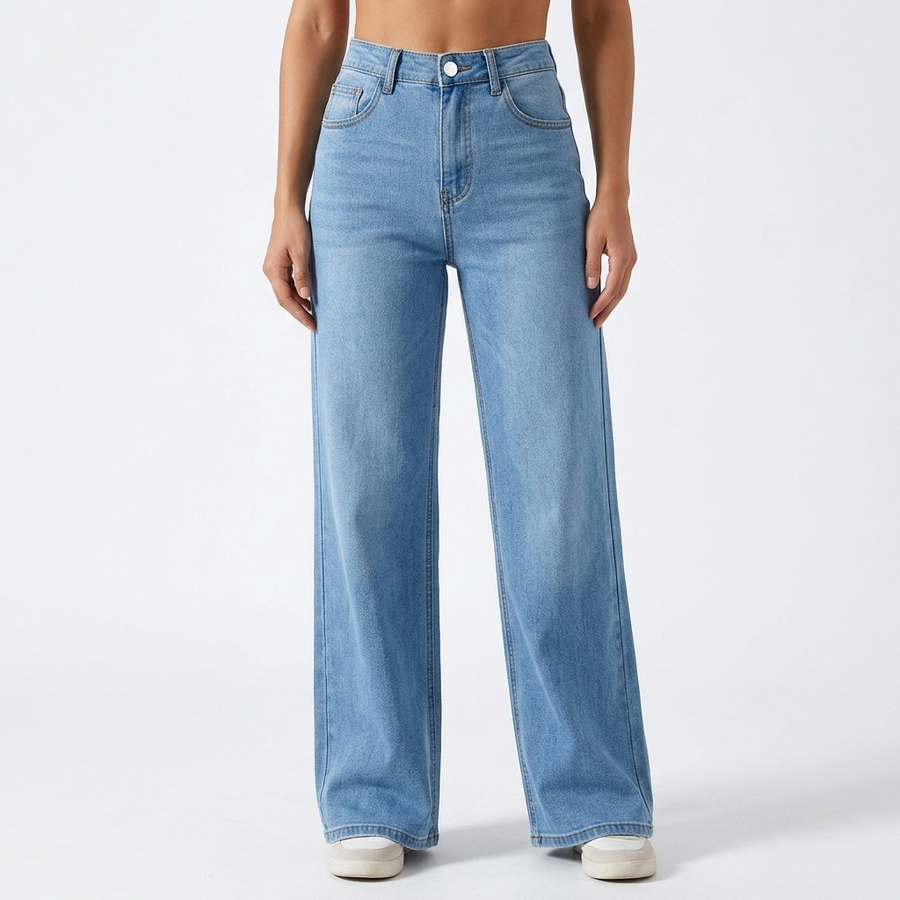 Women's Baggy Jeans | High-Rise Wide Leg Denim