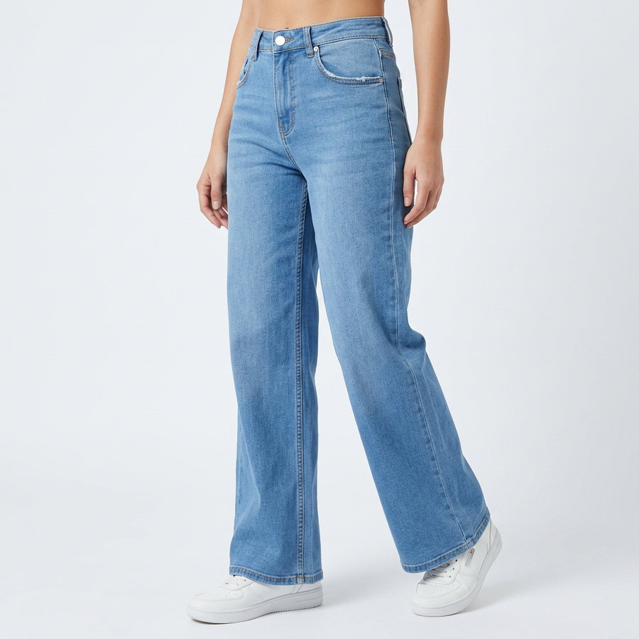 Women's Baggy Jeans | High-Rise Wide Leg Denim